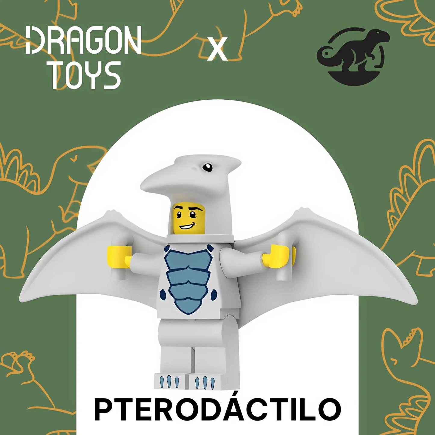 MINIFIGURA DISFRAZ PTERODACTILO