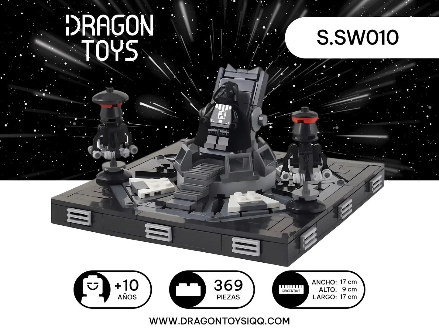 Cámara de Meditación de Darth Vader - set armable Star Wars de Dragon Toys
