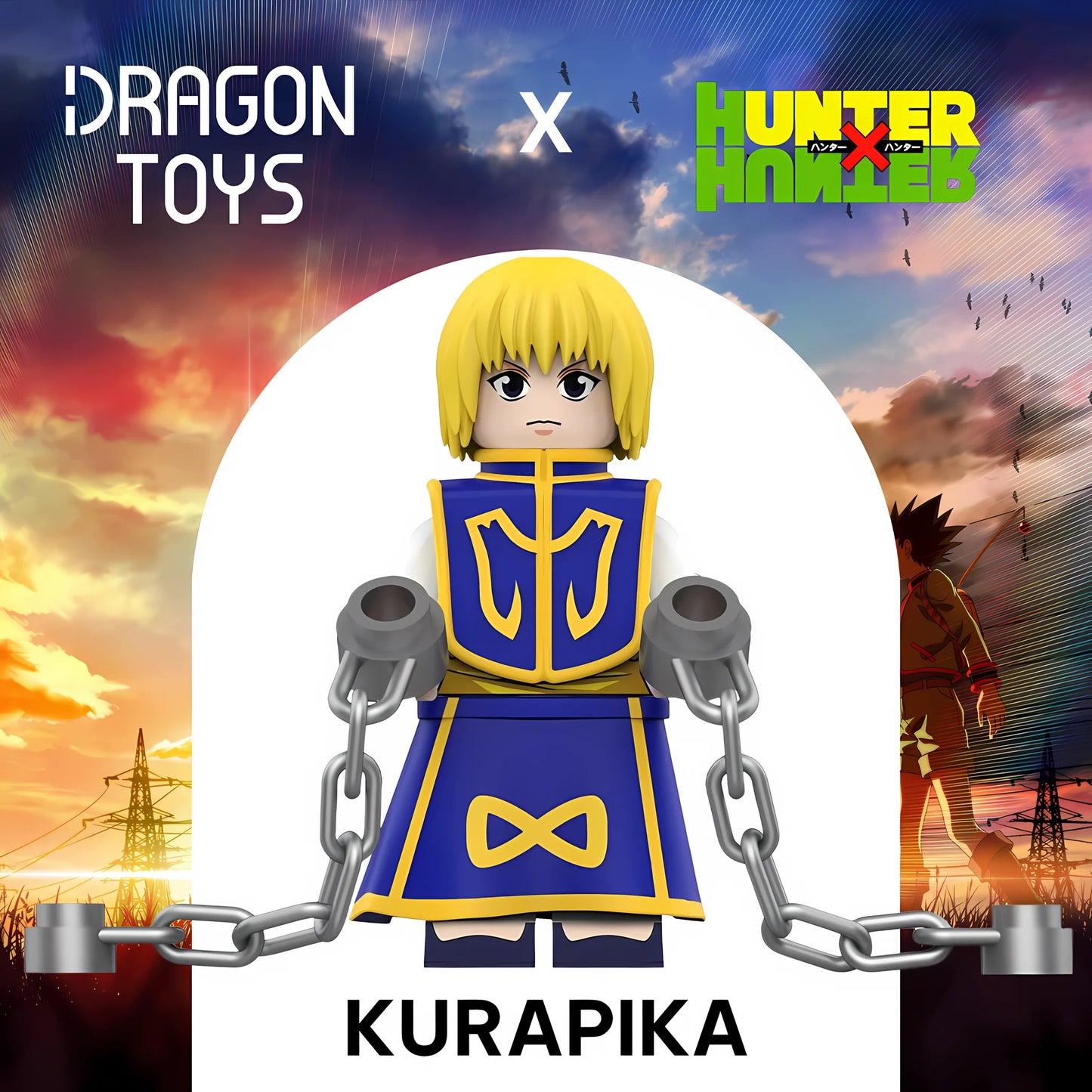 Minifigura Kurapika de Hunter x Hunter - Dragon Toys