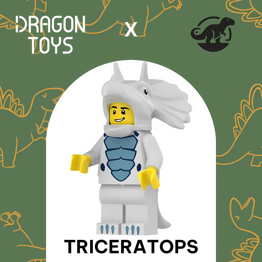 MINIFIGURA DISFRAZ TRICERATOPS