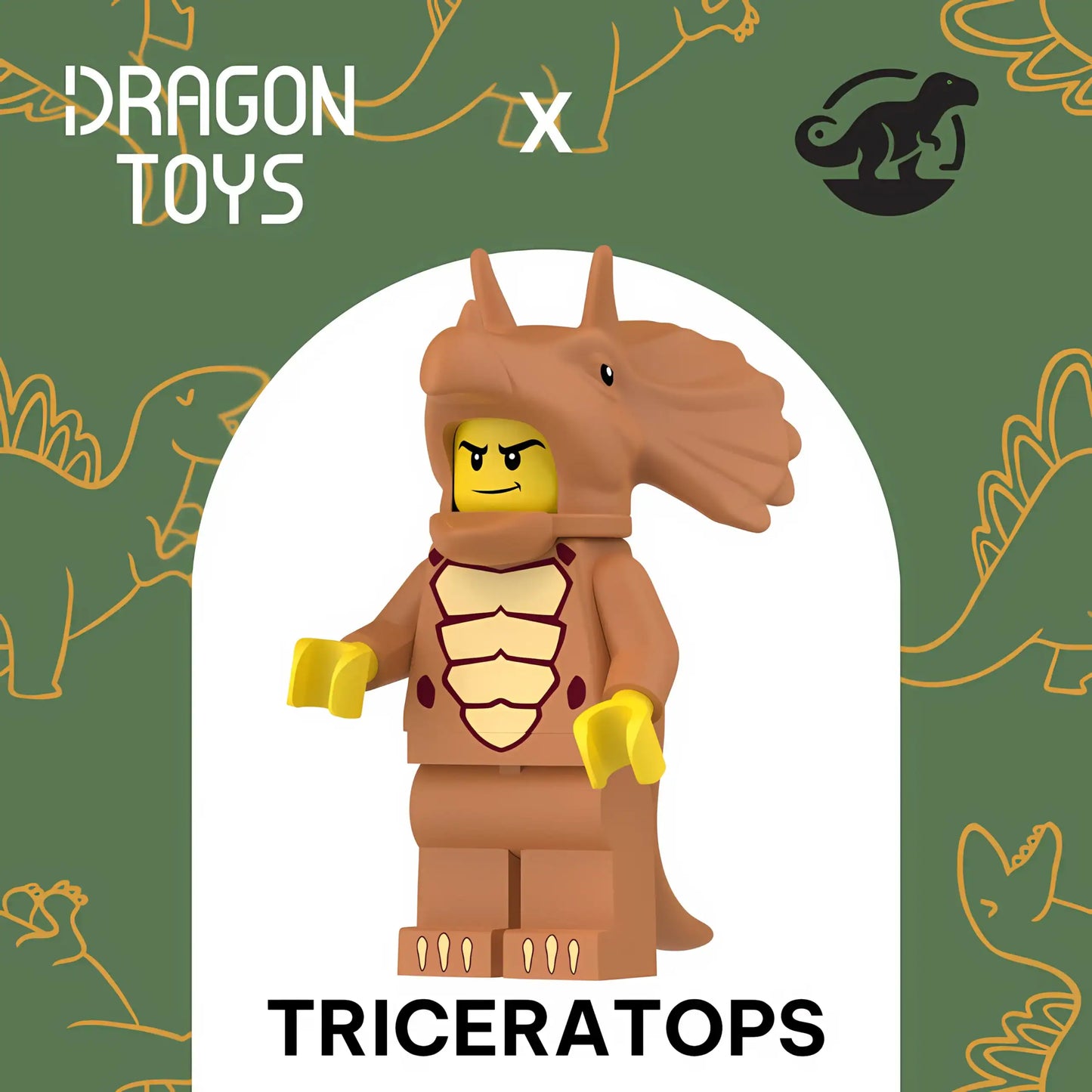 MINIFIGURA DISFRAZ TRICERATOPS