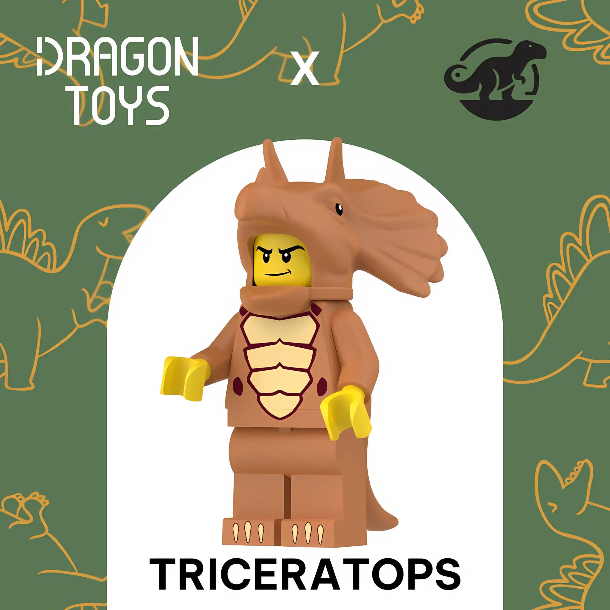 MINIFIGURA DISFRAZ TRICERATOPS