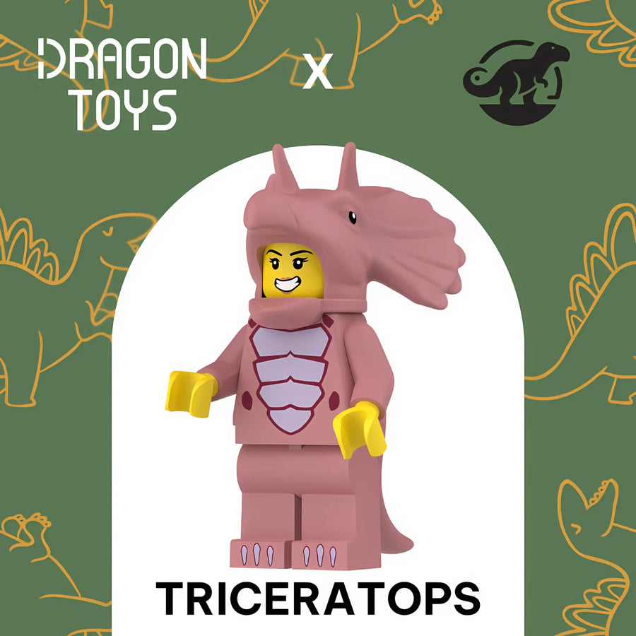 MINIFIGURA DISFRAZ TRICERATOPS