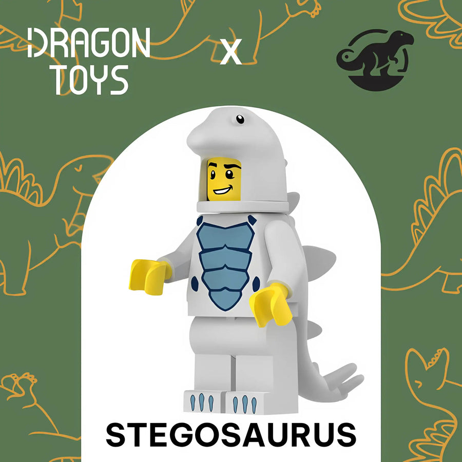 MINIFIGURA DISFRAZ ESTEGOSAURIO