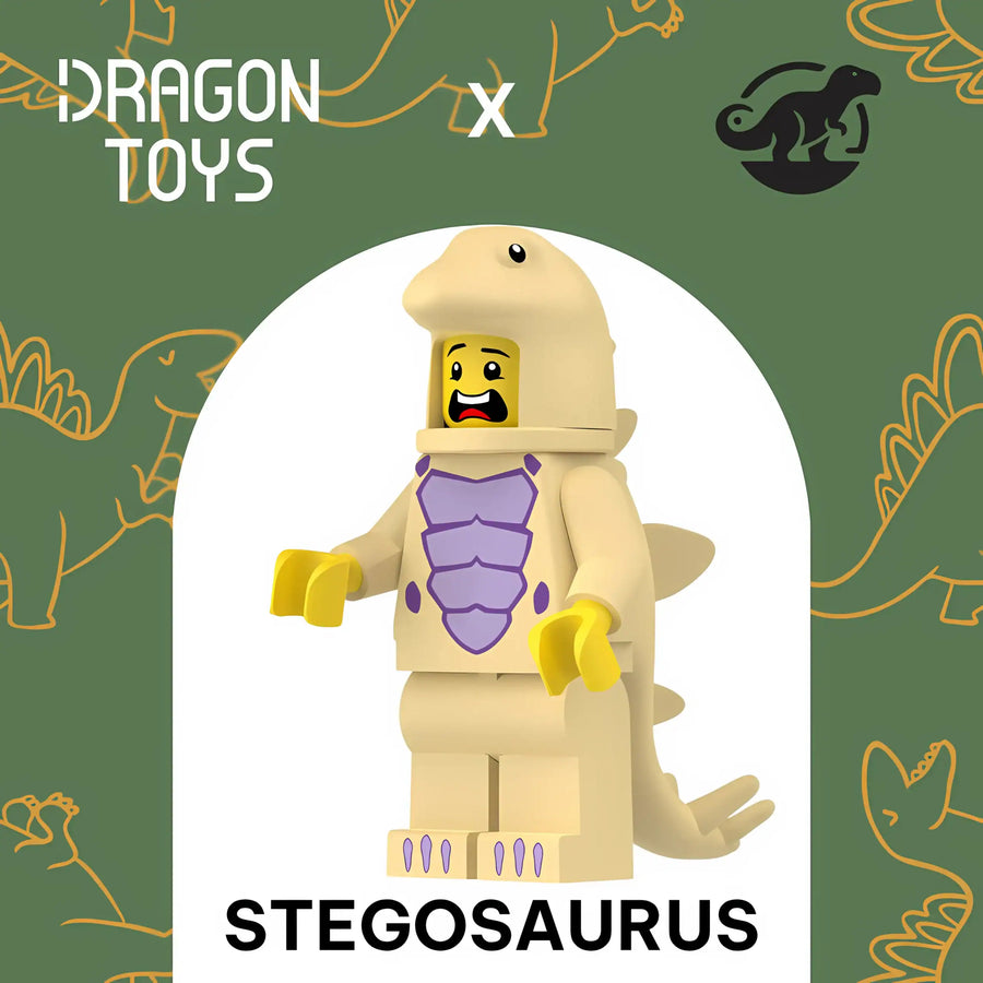 MINIFIGURA DISFRAZ ESTEGOSAURIO