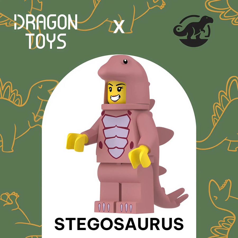 MINIFIGURA DISFRAZ ESTEGOSAURIO