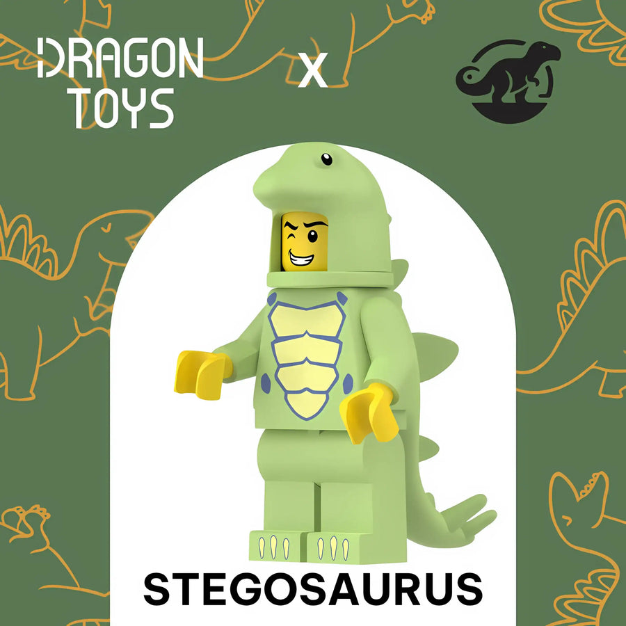 MINIFIGURA DISFRAZ ESTEGOSAURIO