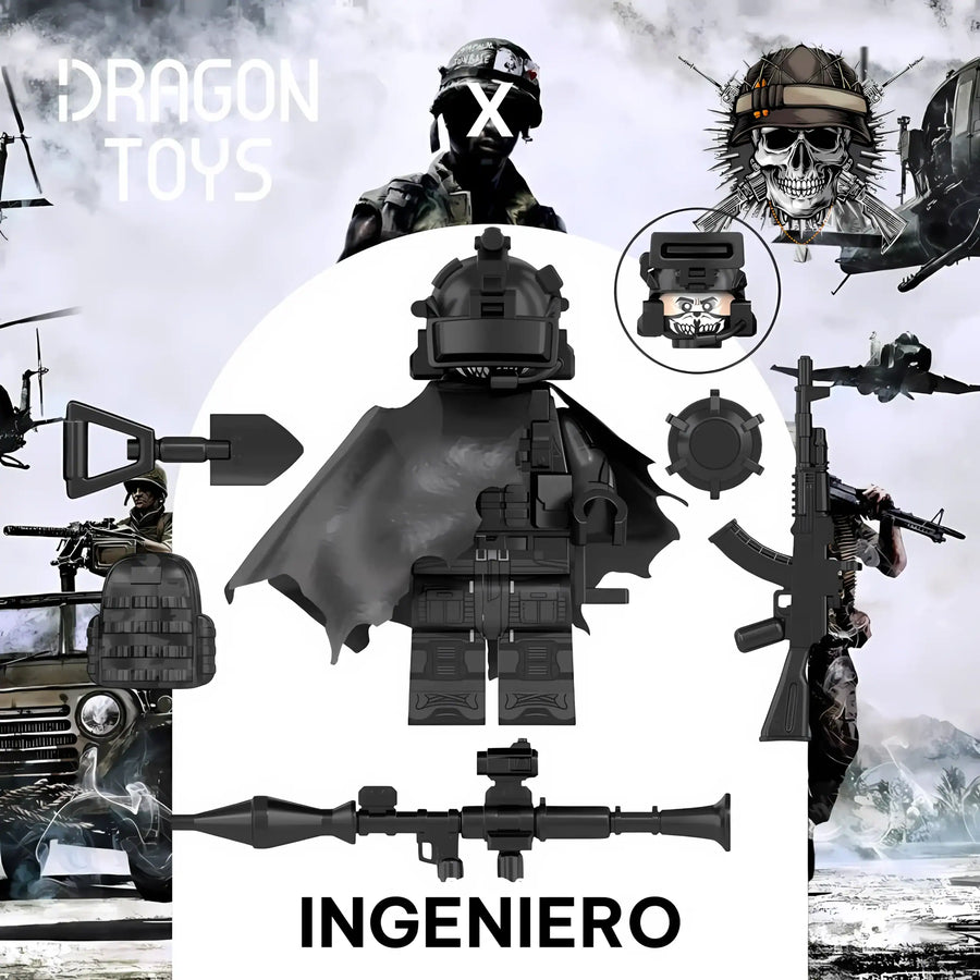MINIFIGURA SOLDADO INGENIERO