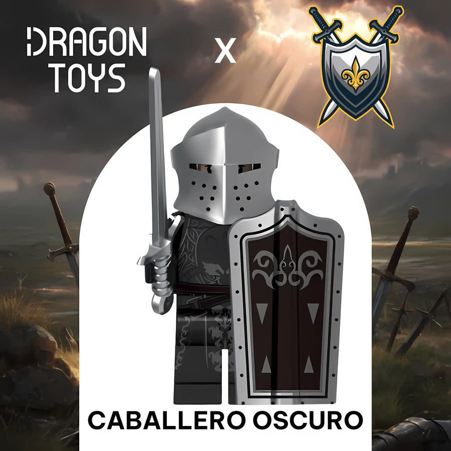 MINIFIGURA CABALLERO OSCURO