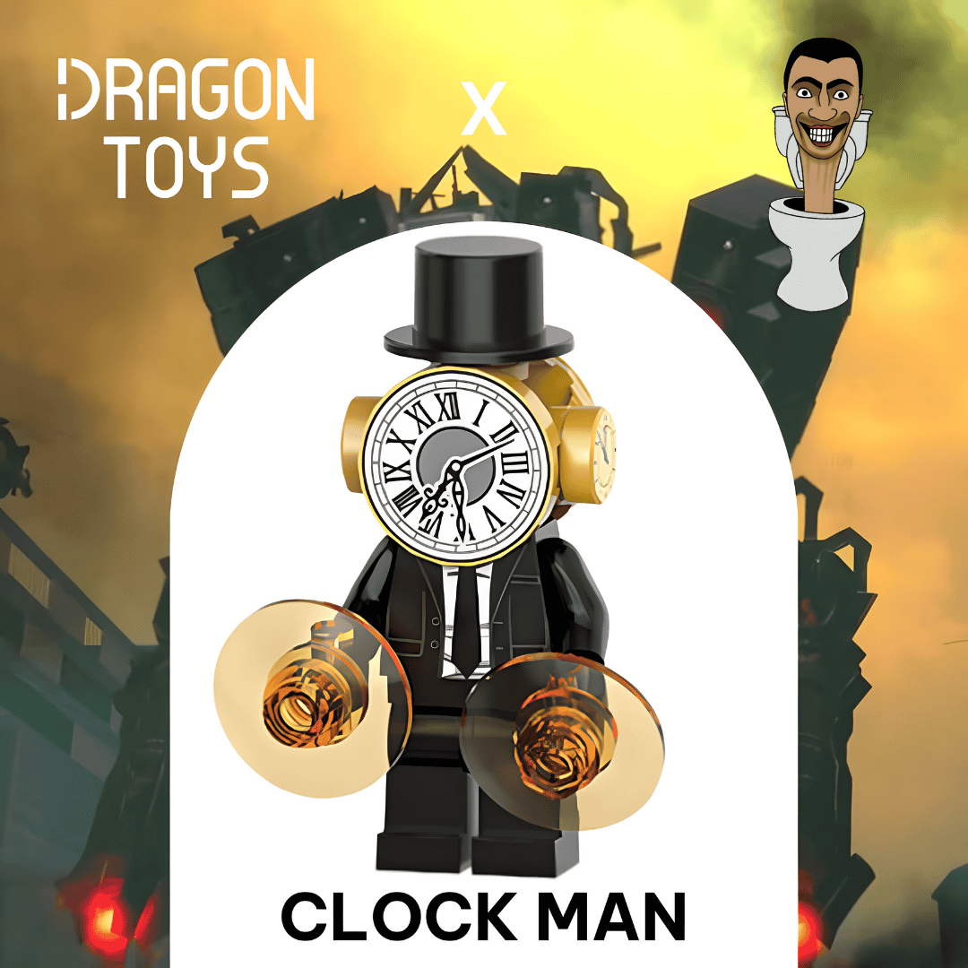 MINIFIGURA CLOCK MAN