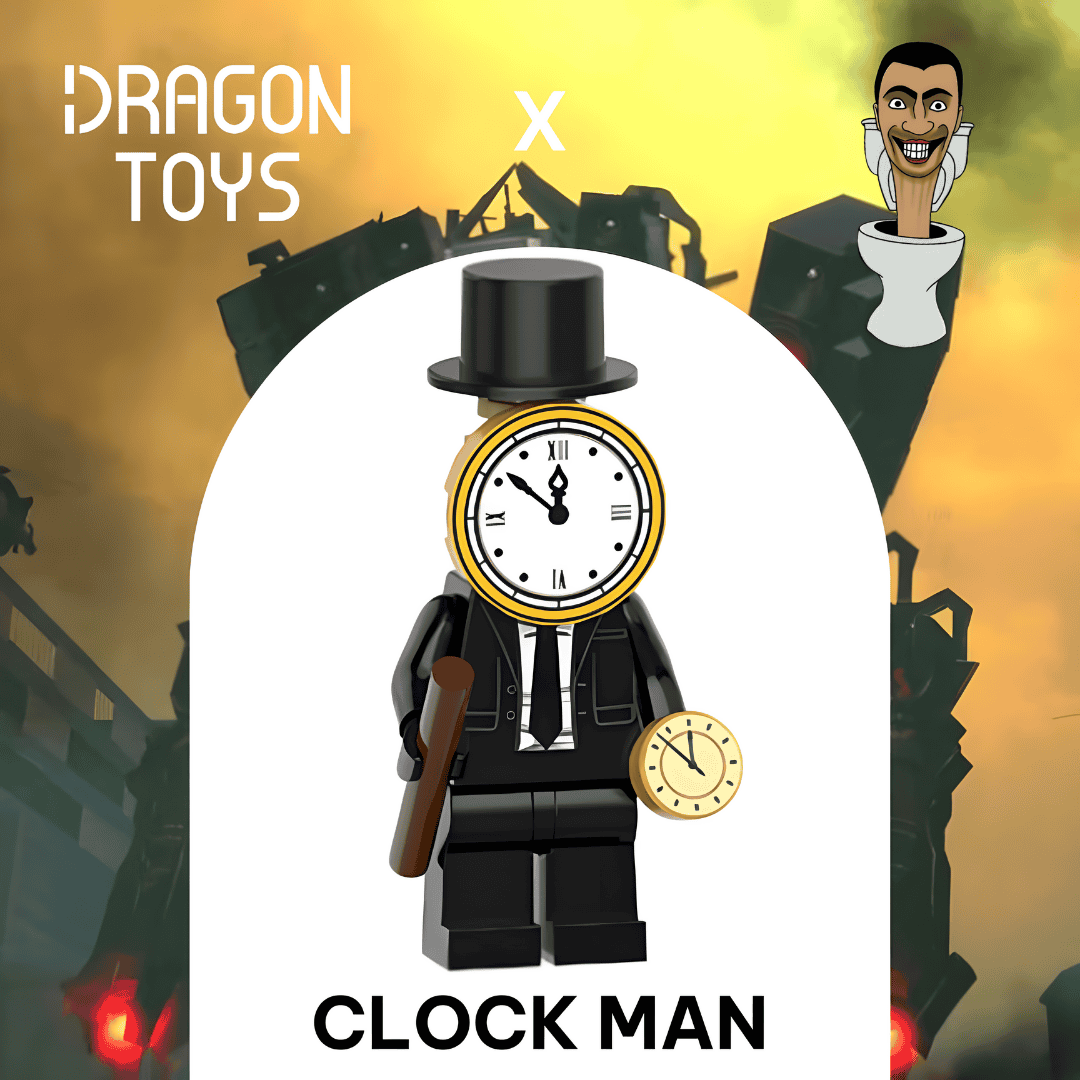 MINIFIGURA CLOCK MAN