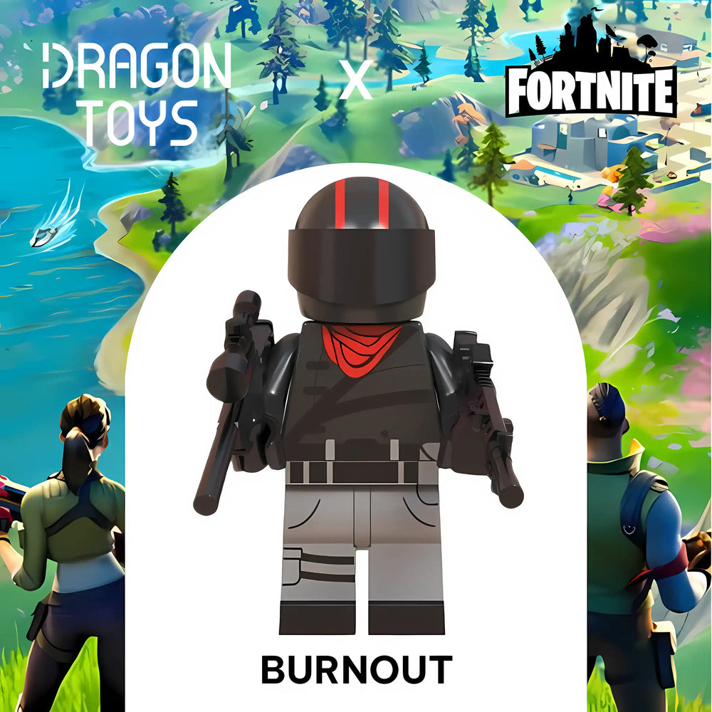 MINIFIGURA FORTNITE BURNOUT