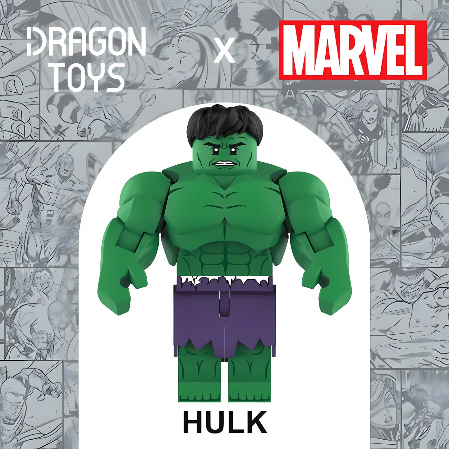 Figura Hulk (Clásico) de Marvel - Dragon Toys