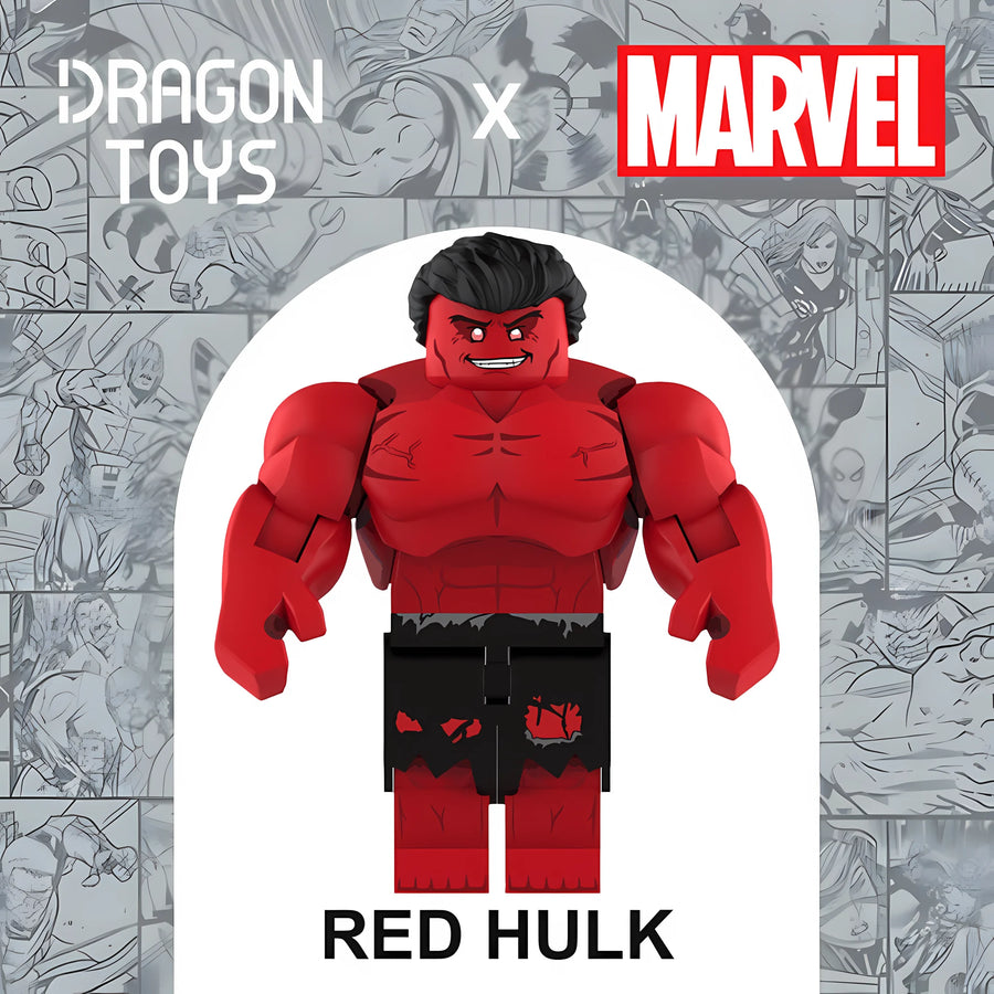 Figura Red Hulk de Marvel - Dragon Toys