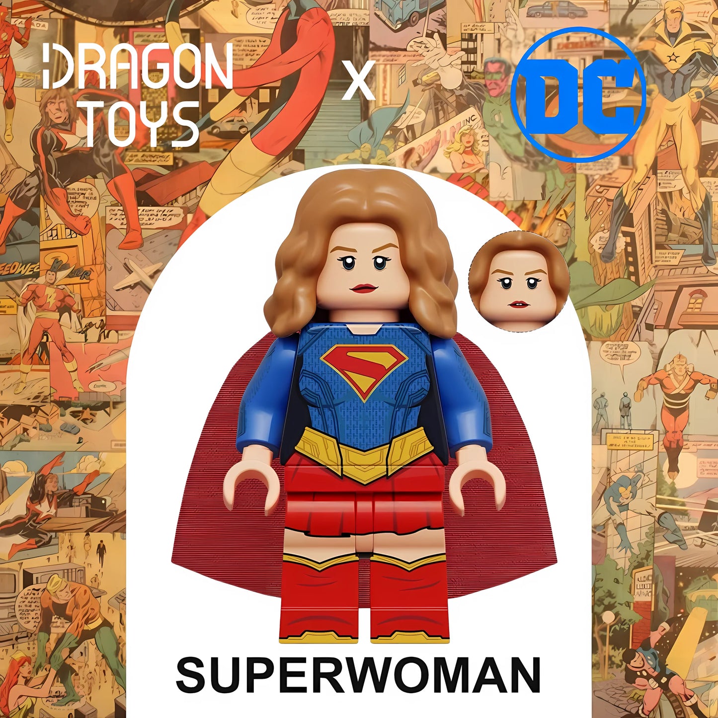 Minifigura Superwoman de DC Comics - Dragon Toys
