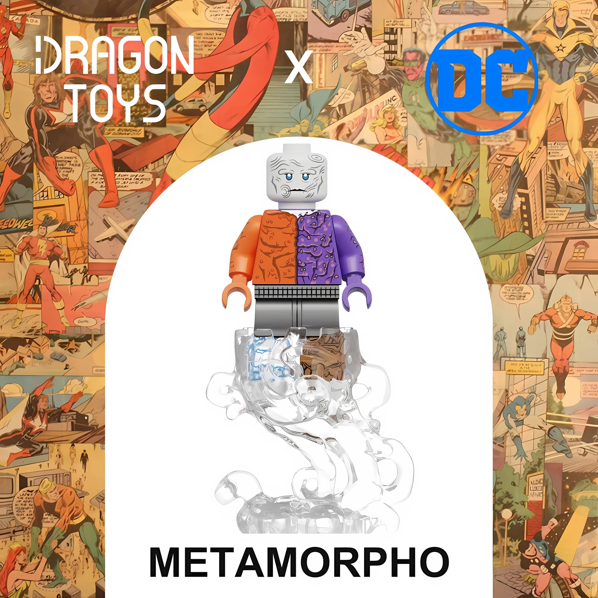 Minifigura Metamorpho de DC Comics - Dragon Toys