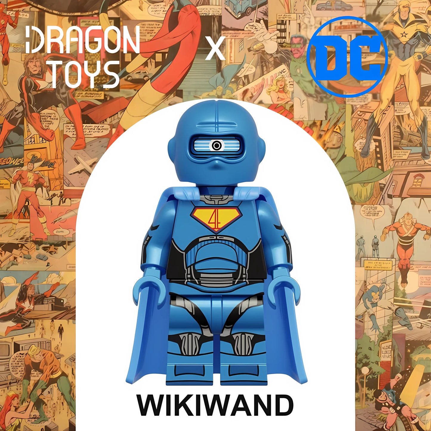 Minifigura Robot de Superman de DC Comics - Dragon Toys