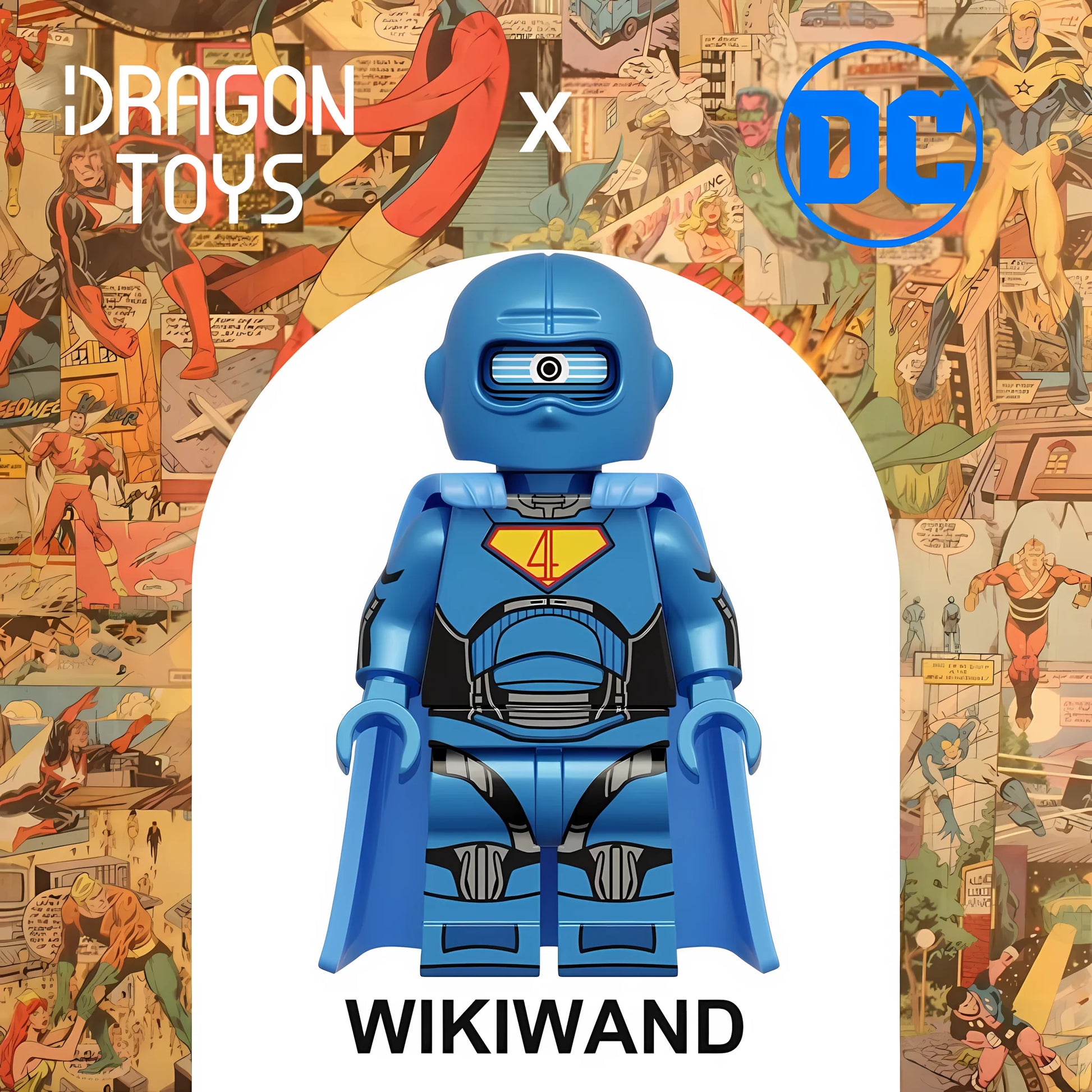 Minifigura Robot de Superman de DC Comics - Dragon Toys