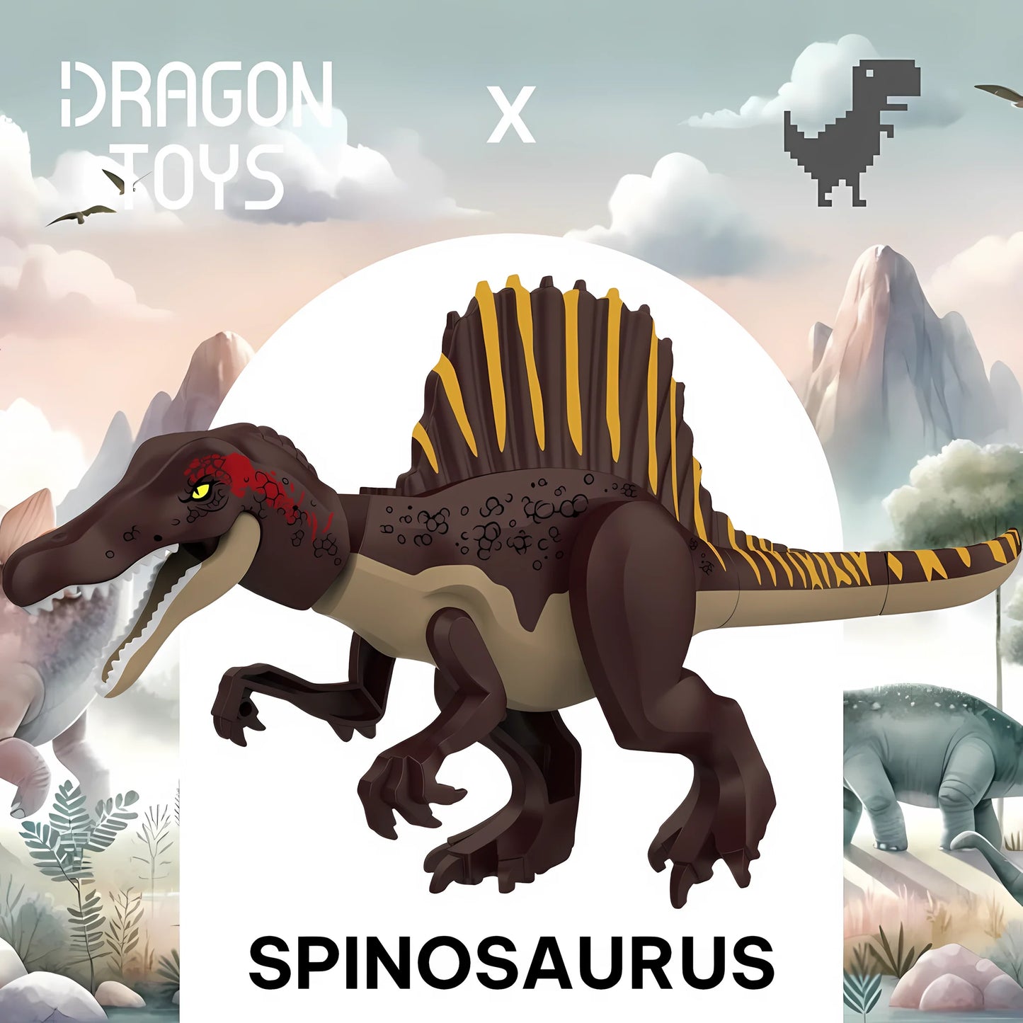 Spinosaurus Café - dinosaurio armable de Dragon Toys