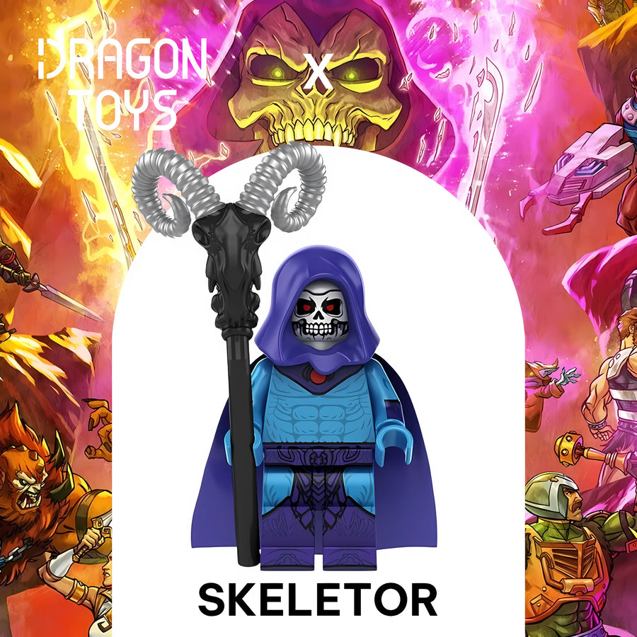 Minifigura Skeletor de Masters del Universo - Dragon Toys