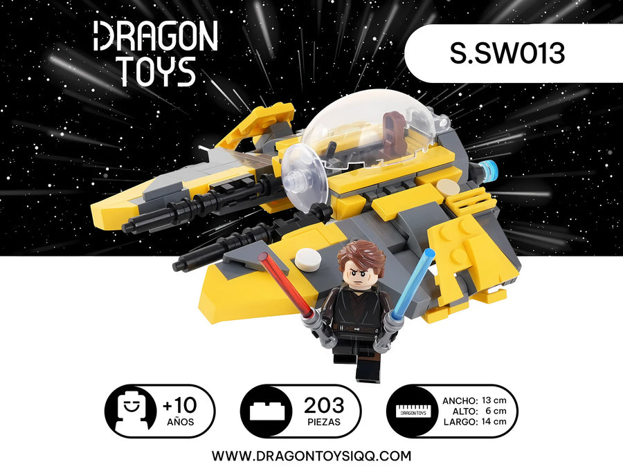 Caza Estelar Jedi de Anakin - set armable Star Wars de Dragon Toys