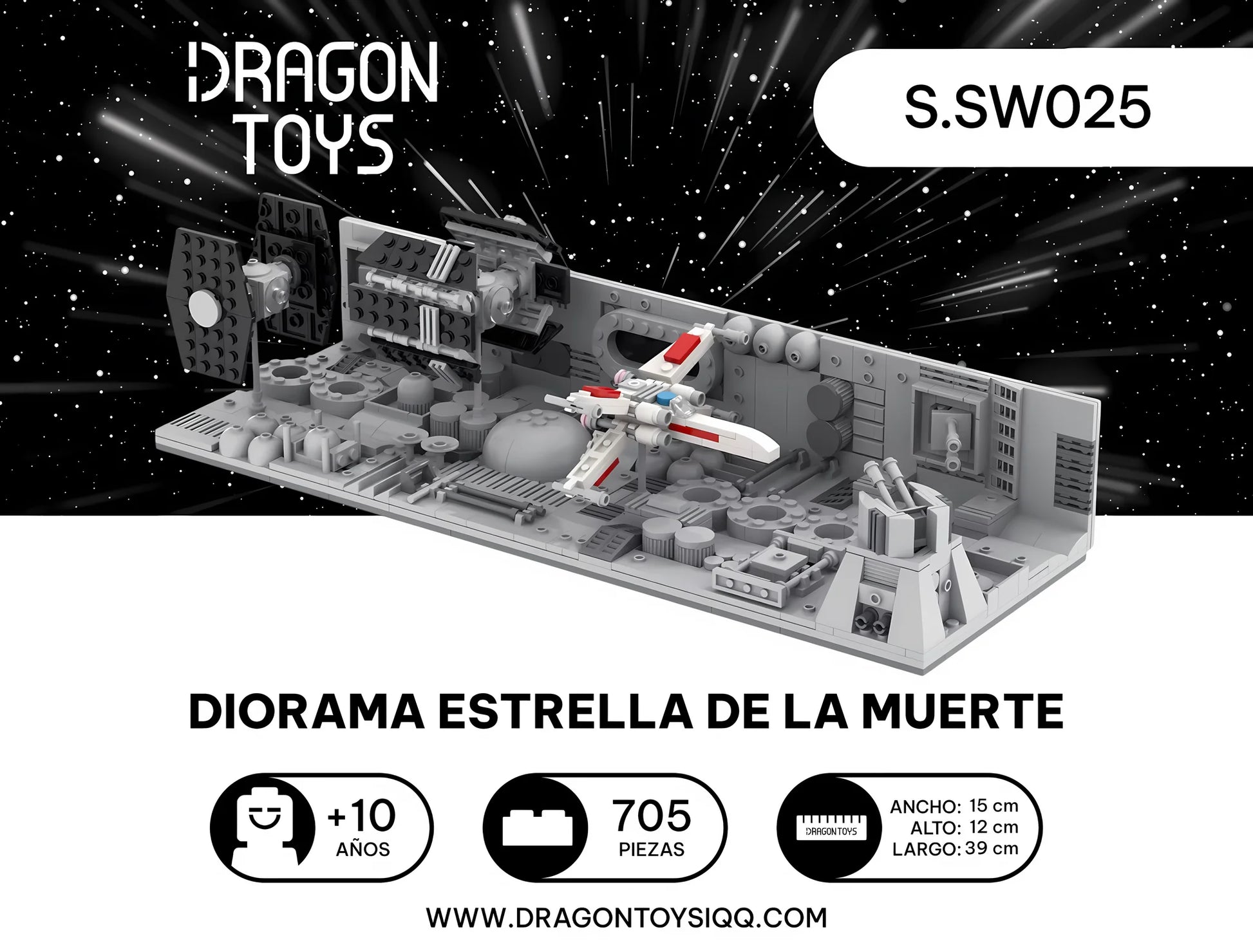 Diorama Estrella de la Muerte - set armable Star Wars de Dragon Toys