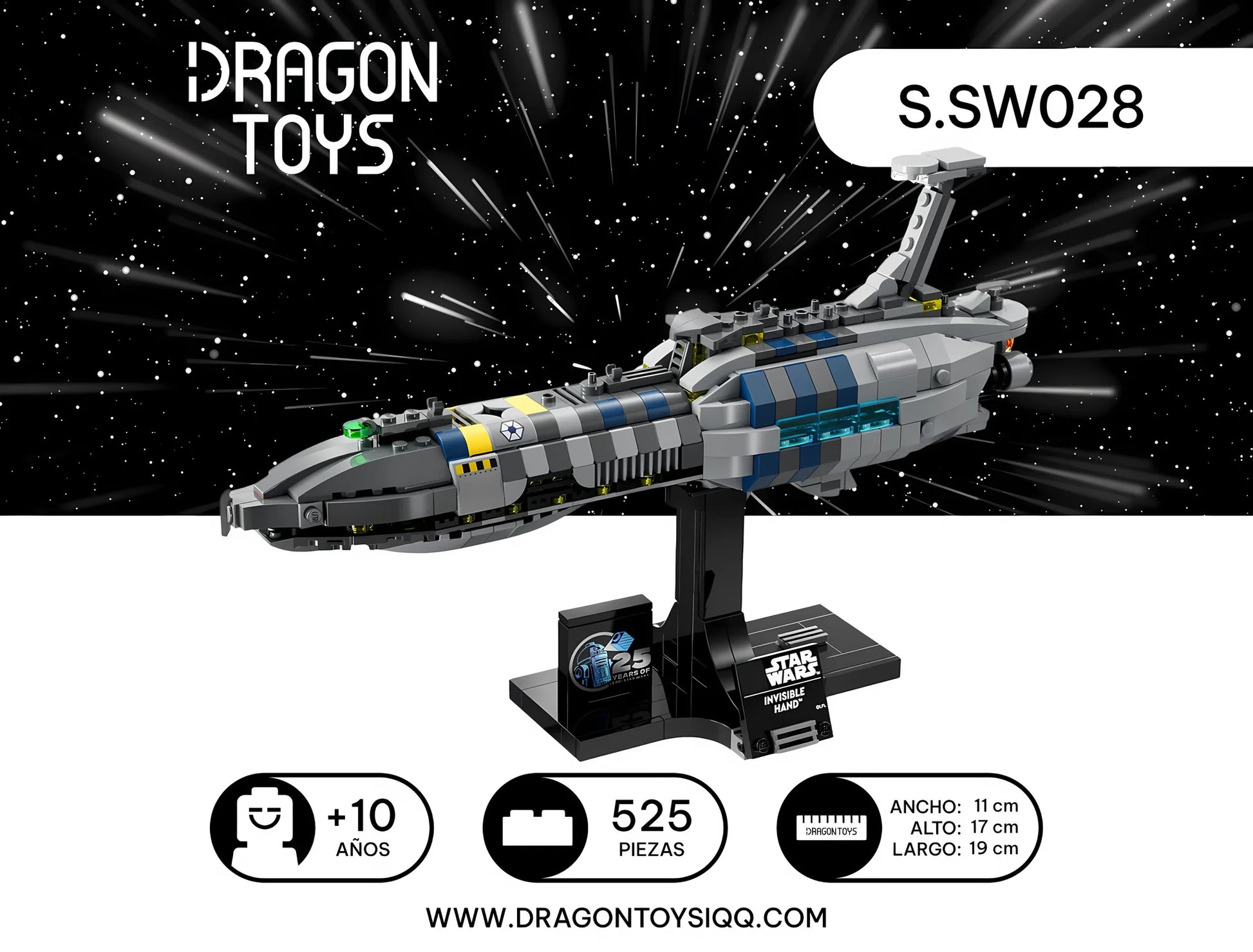 Invisible Hand - set armable Star Wars de Dragon Toys