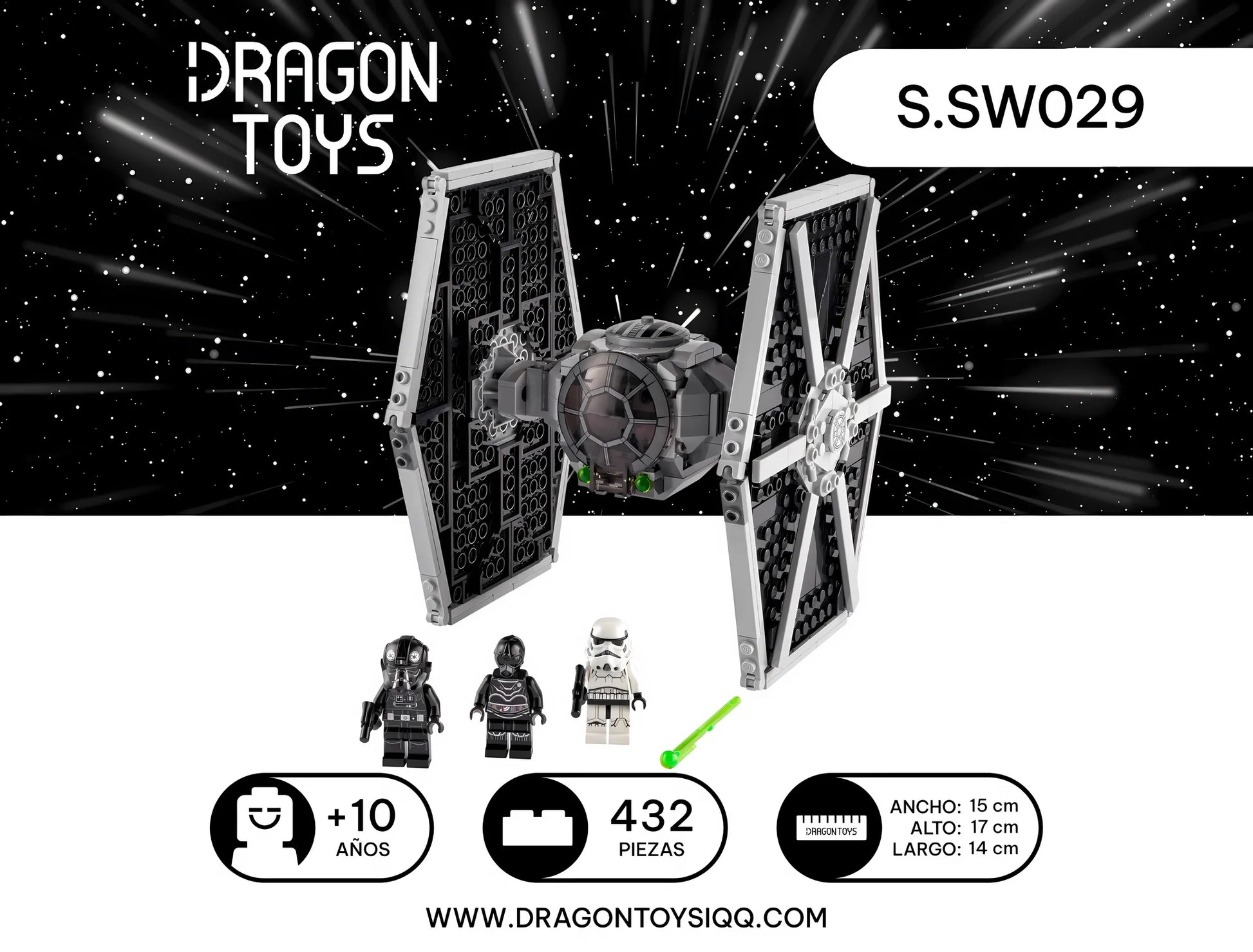 Caza TIE - set armable Star Wars de Dragon Toys