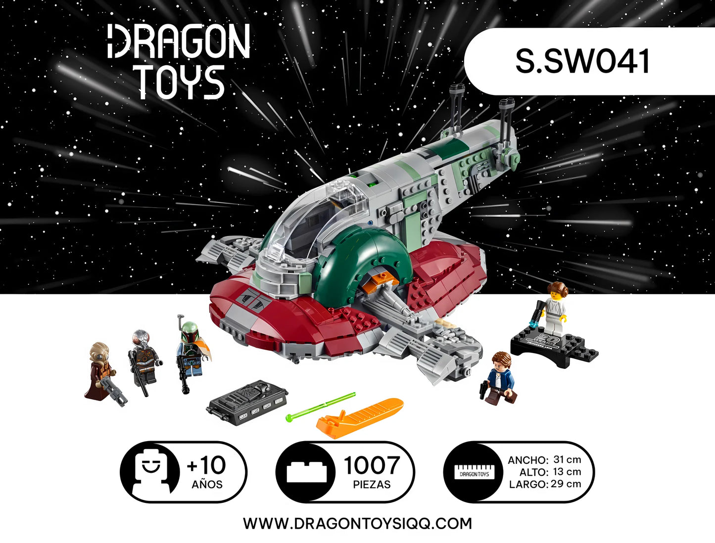 Nave de Boba Fett - set armable Star Wars de Dragon Toys