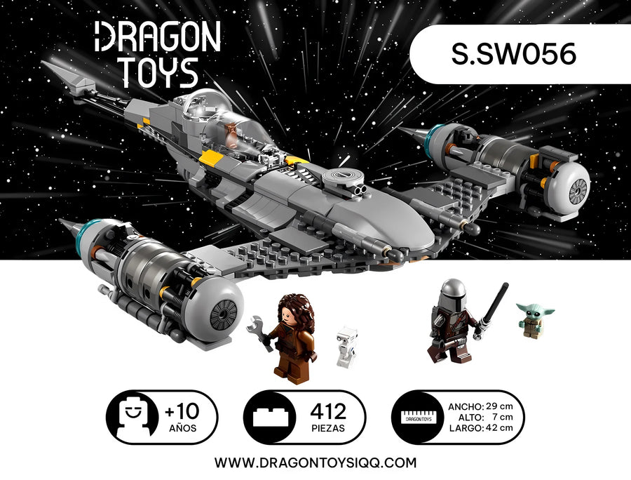 Caza Estelar N-1 del Mandaloriano - set armable Star Wars de Dragon Toys