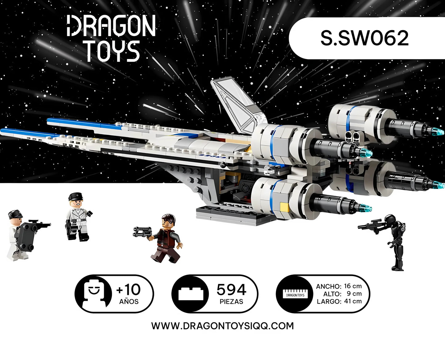 Caza U-Wing - set armable Star Wars de Dragon Toys
