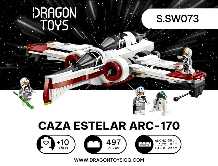 Caza Estelar ARC-170 - set armable Star Wars de Dragon Toys
