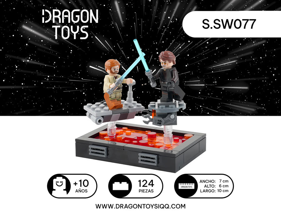 Duelo en Mustafar - set armable Star Wars de Dragon Toys