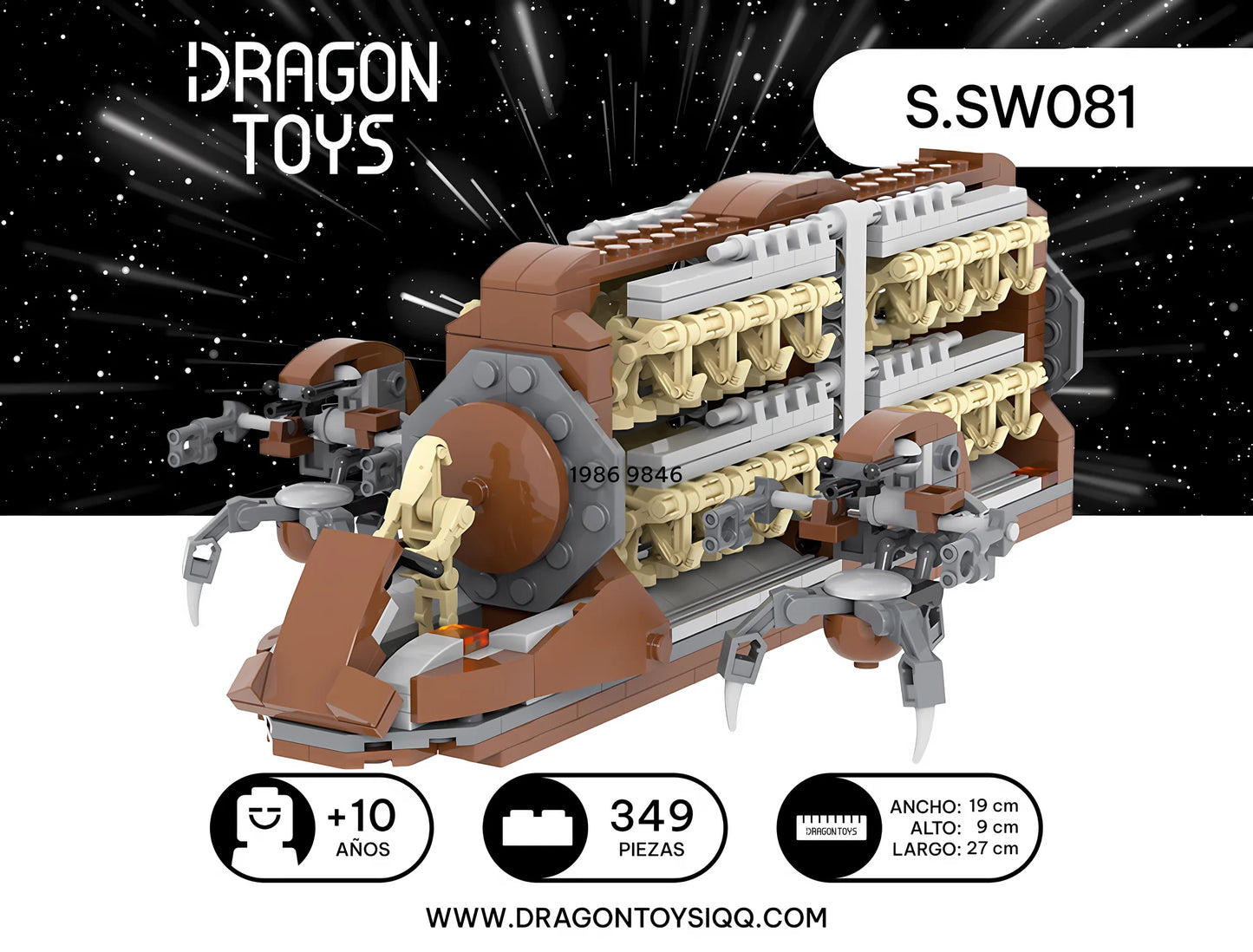 Transporte de Droides MTT - set armable Star Wars de Dragon Toys