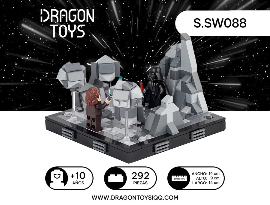 Diorama Duelo en la Cueva - set armable Star Wars de Dragon Toys