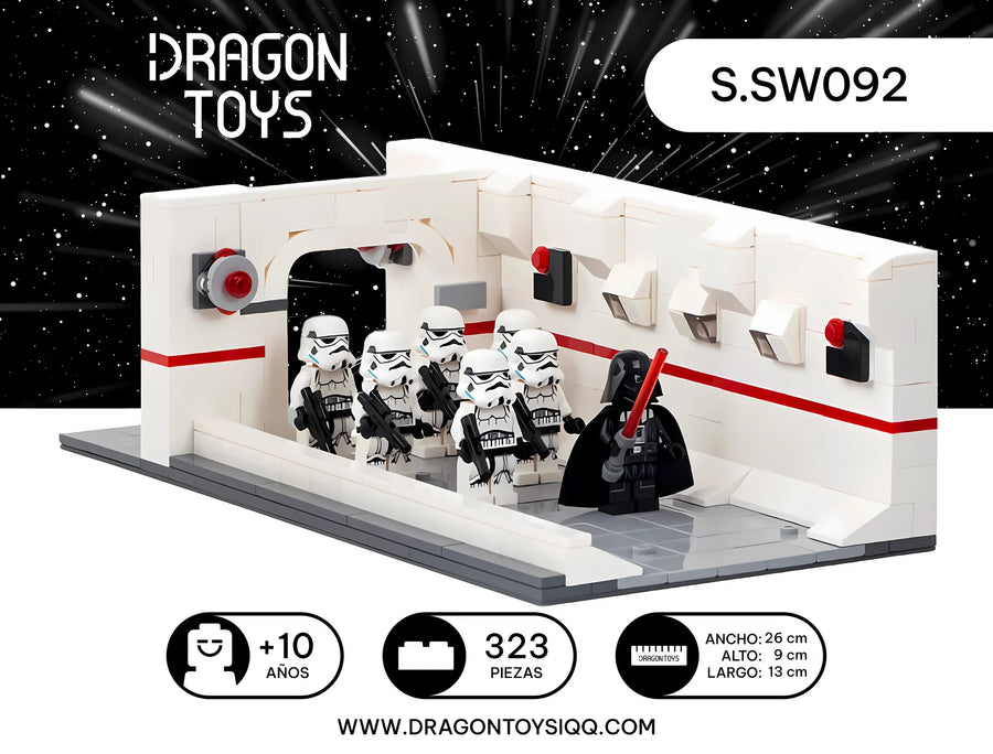 Diorama Pasillo de la Tantive IV - set armable Star Wars de Dragon Toys