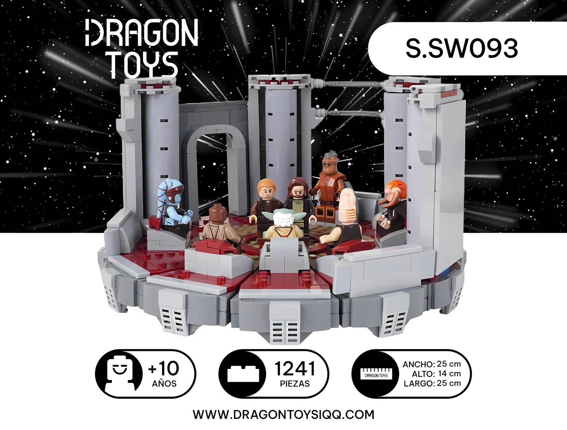 Sala del Consejo Jedi - set armable Star Wars de Dragon Toys