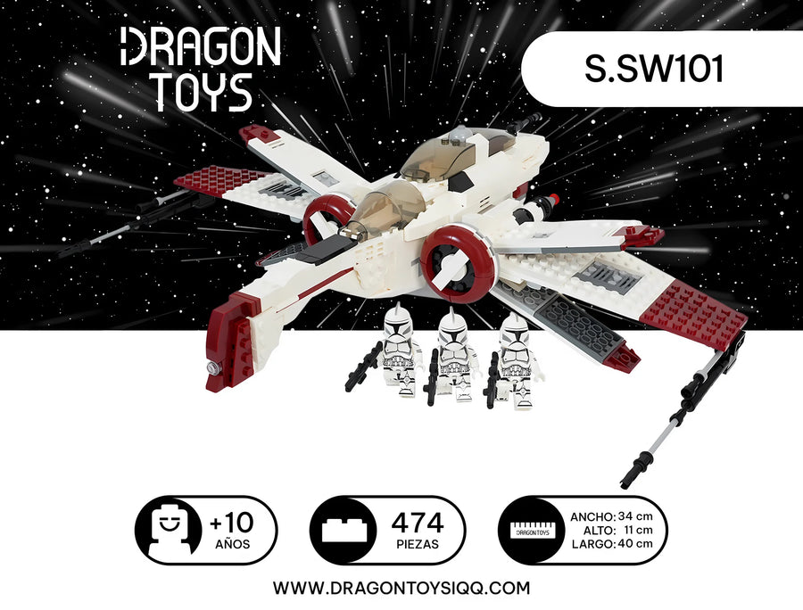 Caza Estelar ARC-170 - set armable Star Wars de Dragon Toys