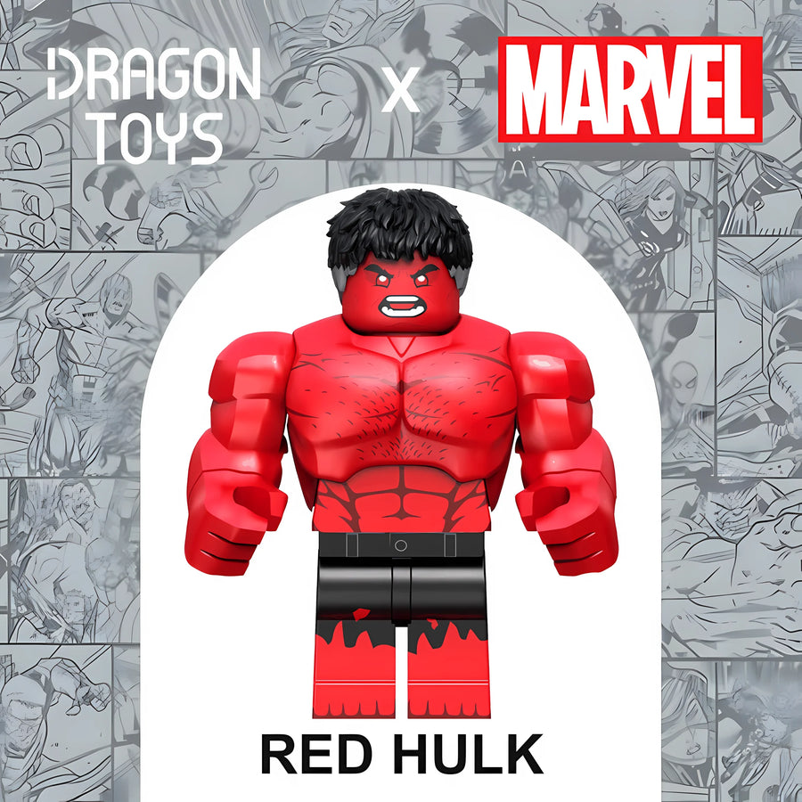 Figura Red Hulk (Cinturón Negro) de Marvel - Dragon Toys