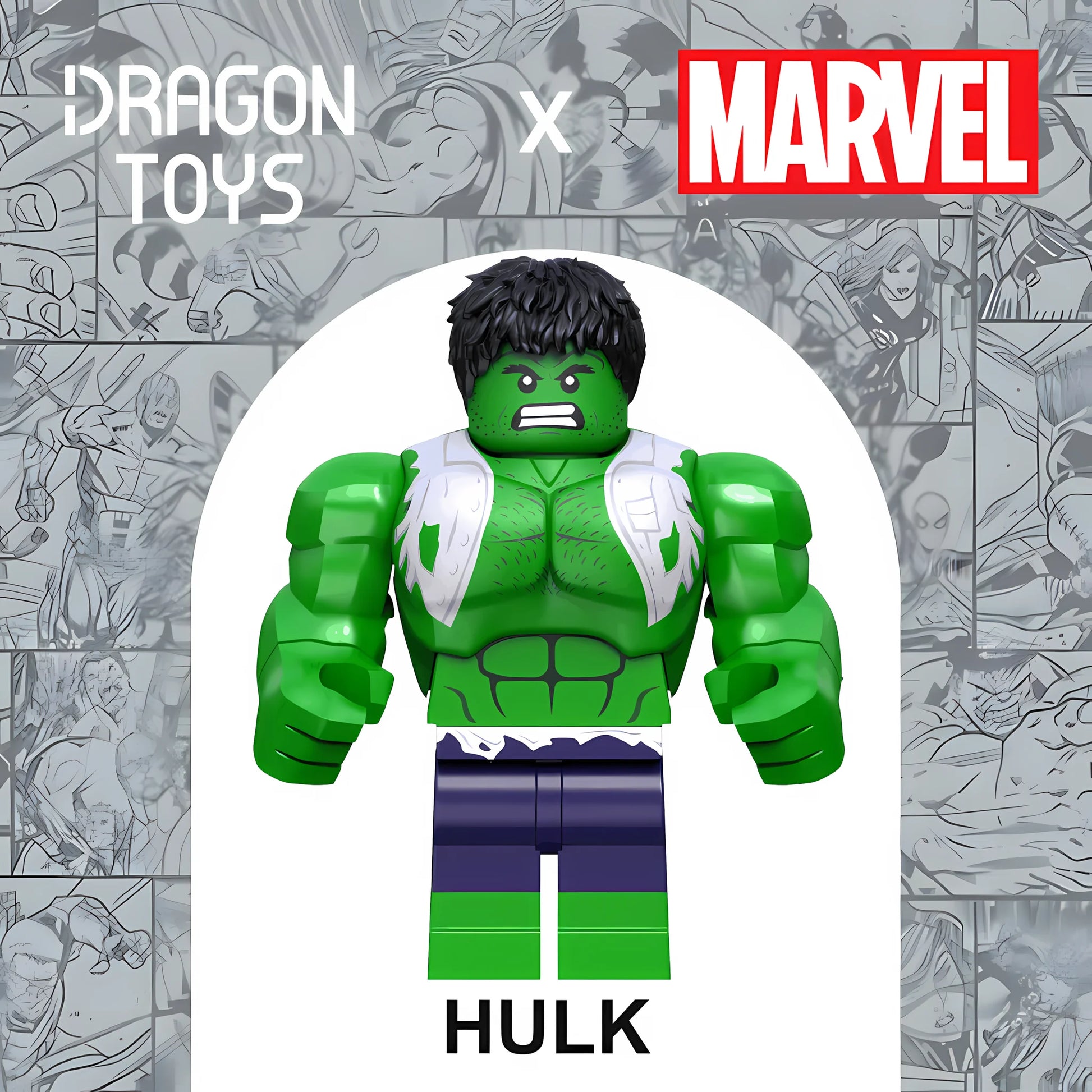 Figura Hulk (Camisa Rasgada) de Marvel - Dragon Toys