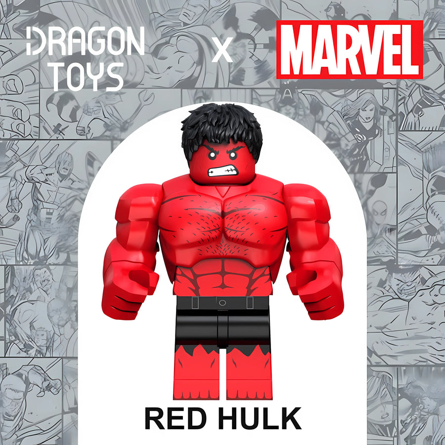 Figura Red Hulk (Short Negro) de Marvel - Dragon Toys
