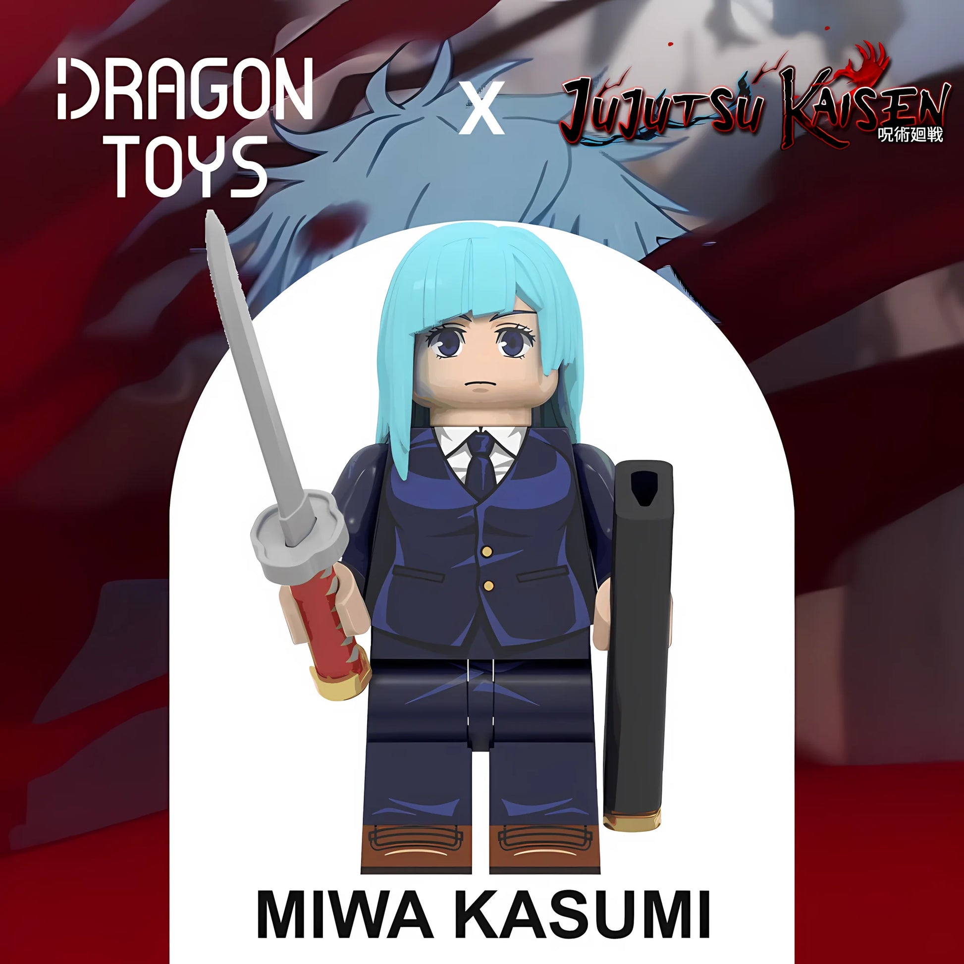 Minifigura Miwa Kasumi de Jujutsu Kaisen - Dragon Toys