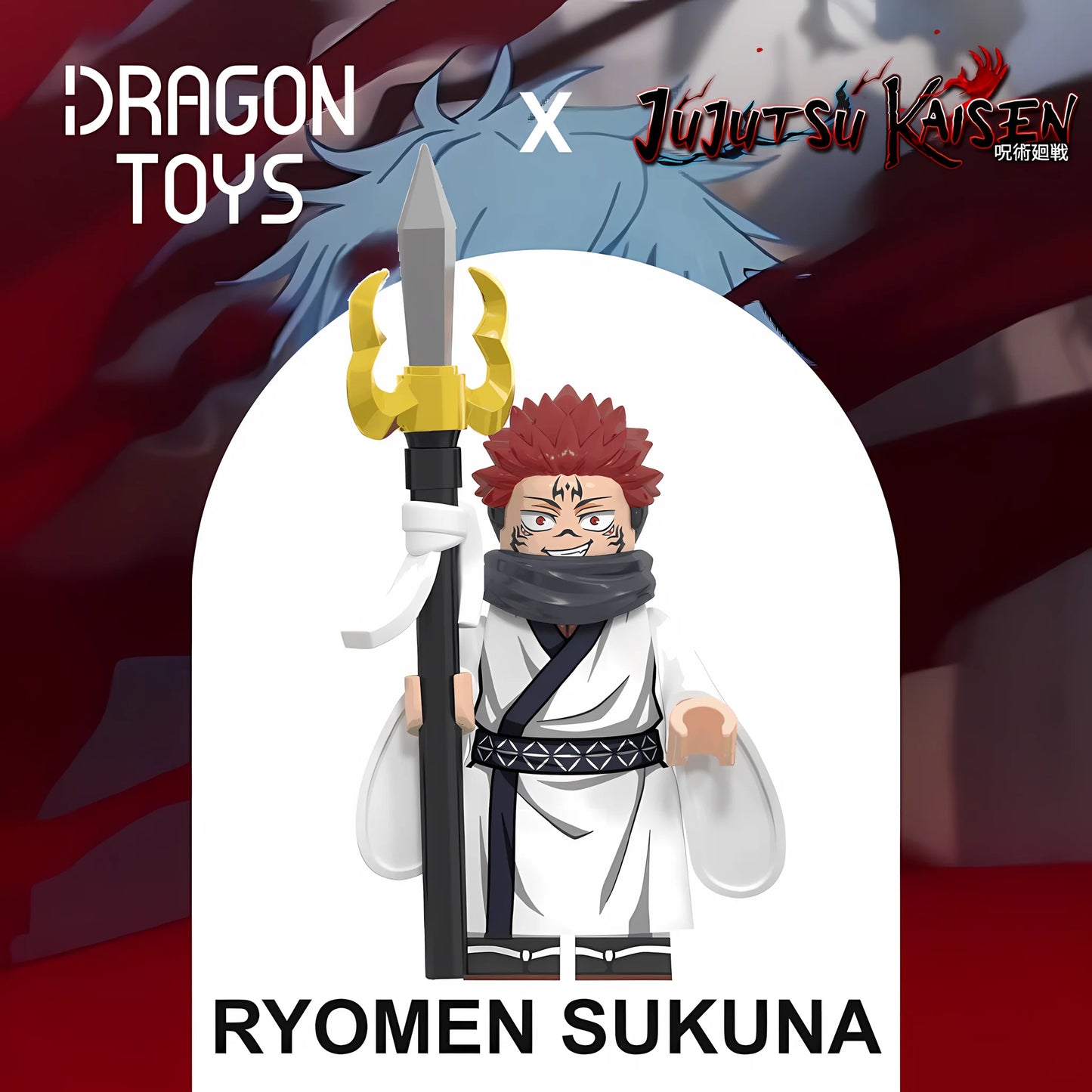 Minifigura Ryomen Sukuna de Jujutsu Kaisen - Dragon Toys
