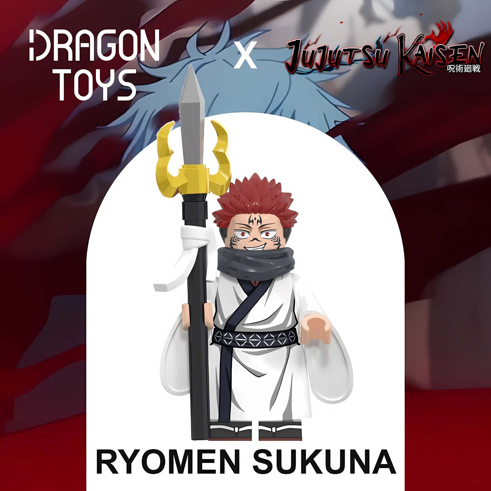 Minifigura Ryomen Sukuna de Jujutsu Kaisen - Dragon Toys