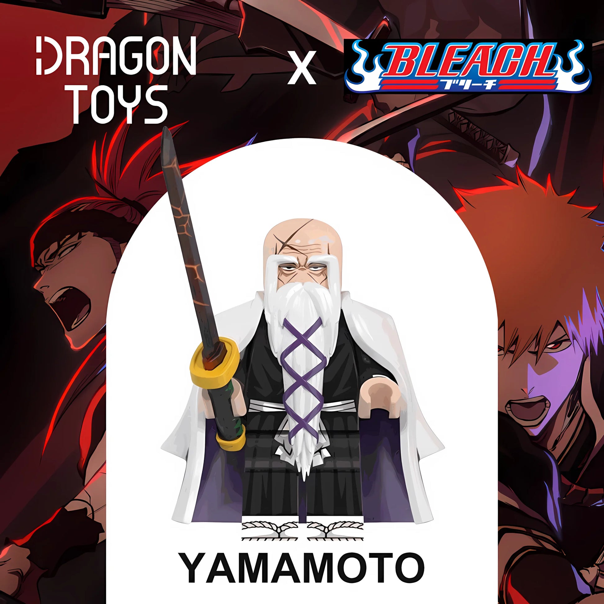 Minifigura Yamamoto de Bleach - Dragon Toys