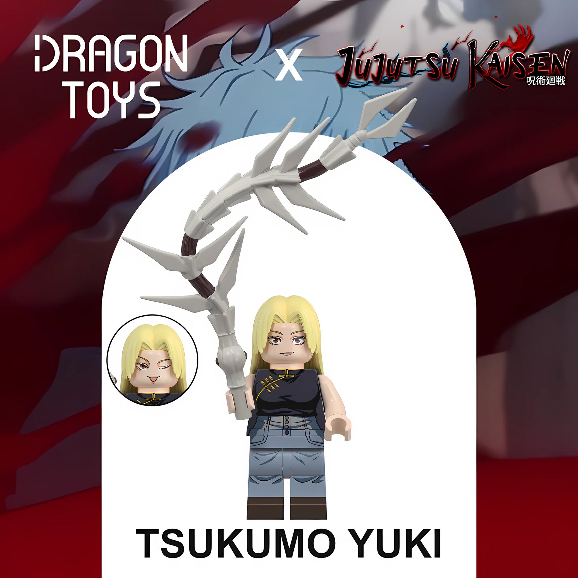 Minifigura Tsukumo Yuki de Jujutsu Kaisen - Dragon Toys