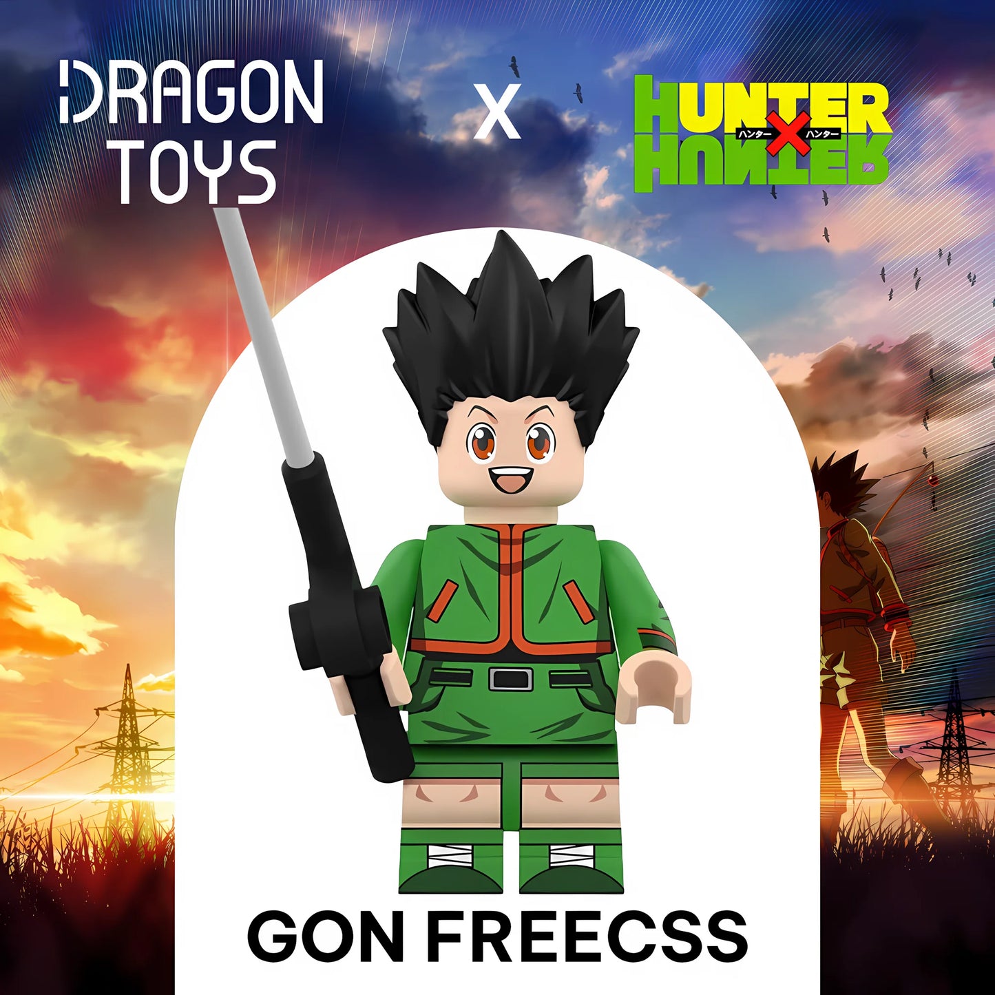 Minifigura Gon Freecss de Hunter x Hunter - Dragon Toys