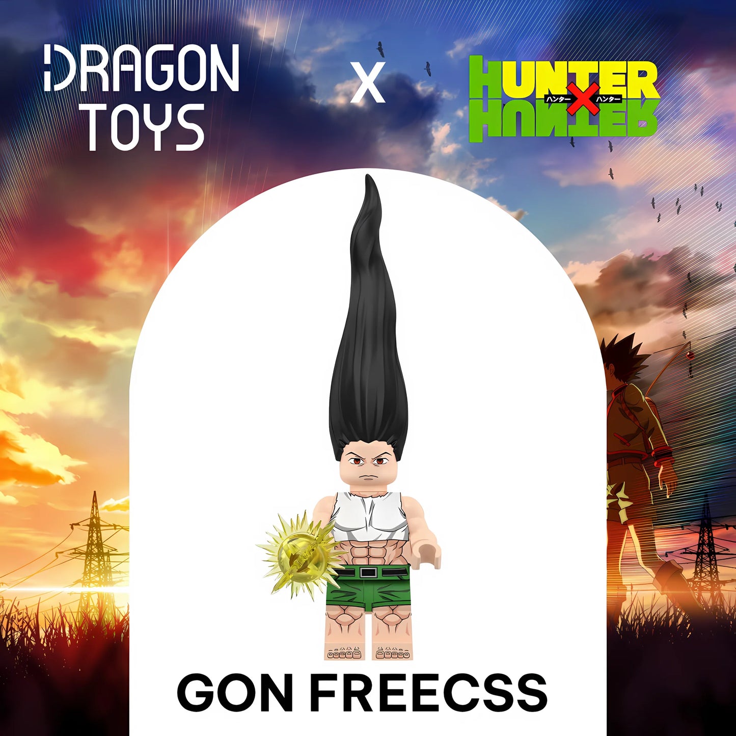 Minifigura Gon Freecss (Transformación) de Hunter x Hunter - Dragon Toys