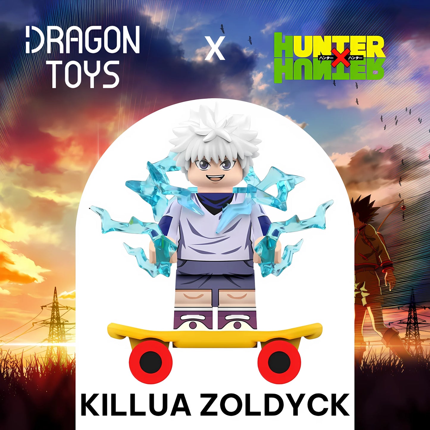 Minifigura Killua Zoldyck de Hunter x Hunter - Dragon Toys