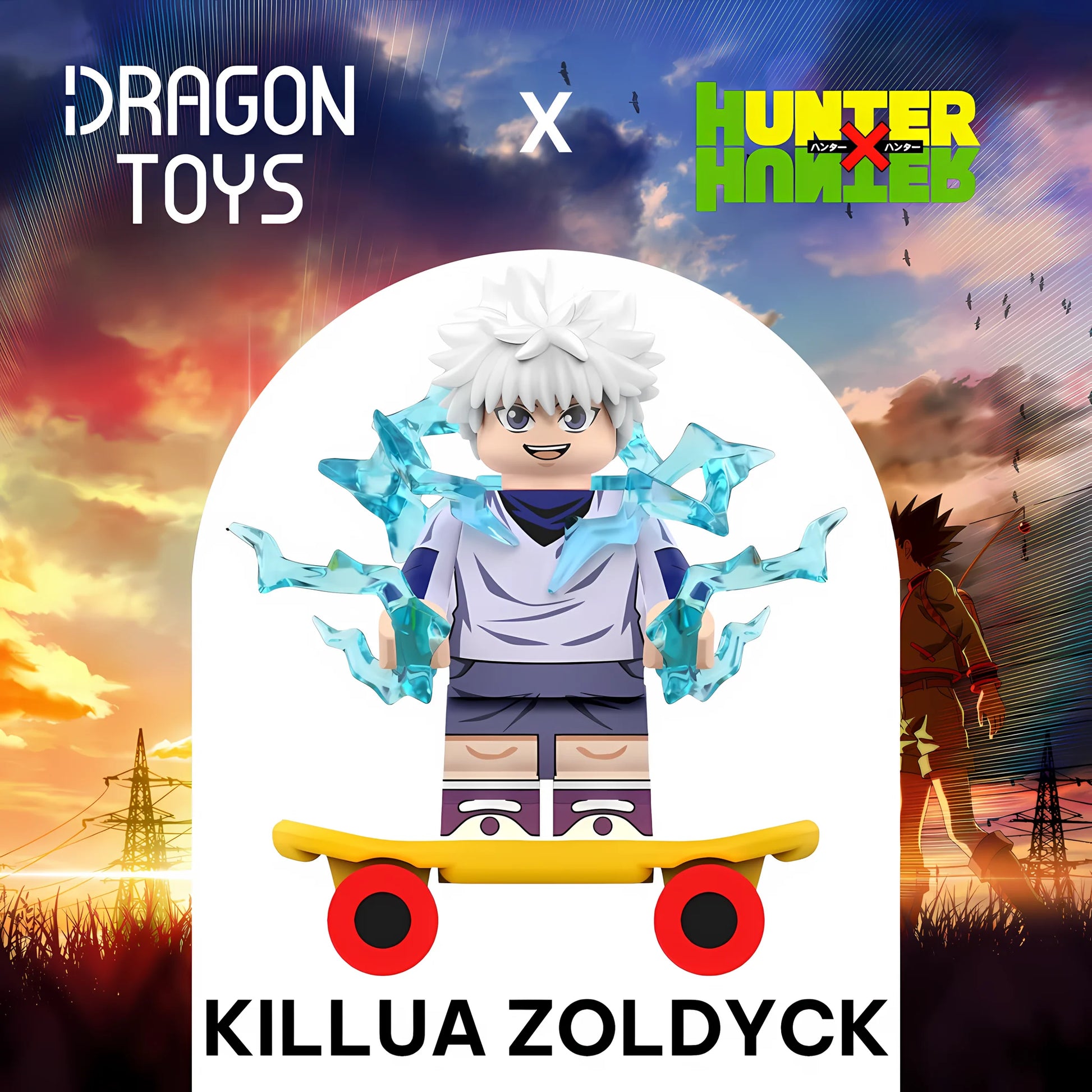 Minifigura Killua Zoldyck de Hunter x Hunter - Dragon Toys